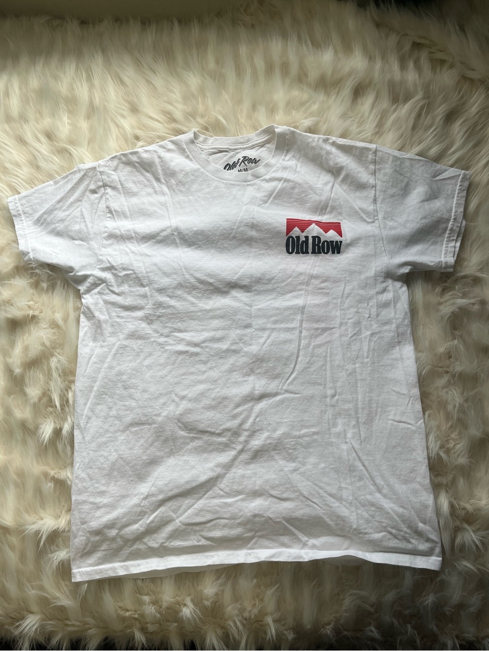 Old Row Rodeo Western Shirt Short Sleeve Men's M White
